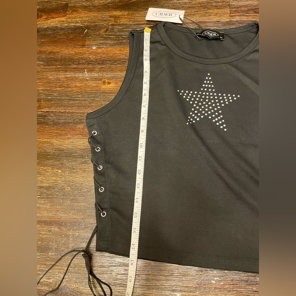 Star Rhinestone Crop Top - Picture 5 of 5
